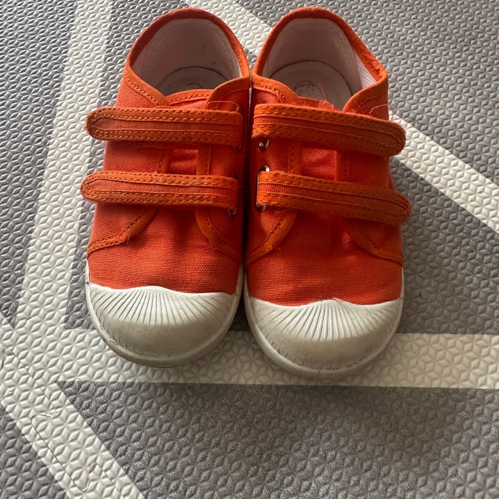 Jacadi Orange Kids Shoes with Velcro Straps